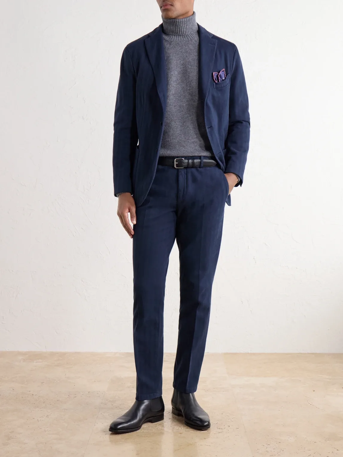 Herringbone Cotton and Cashmere-Blend Twill Suit Jacket by Boglioli
