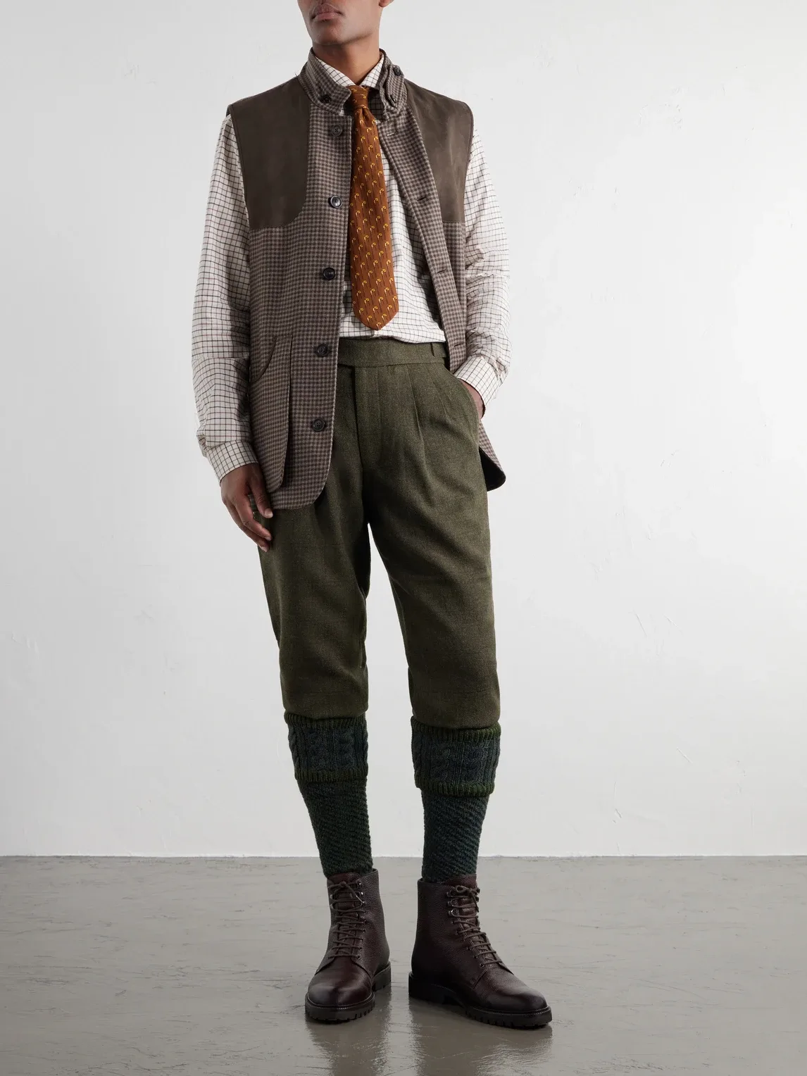 Checked Cotton-Flannel Shirt by Purdey
