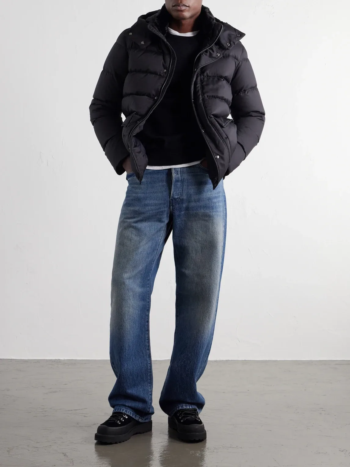 Arendelle Hooded Quilted Shell Down Jacket by Herno