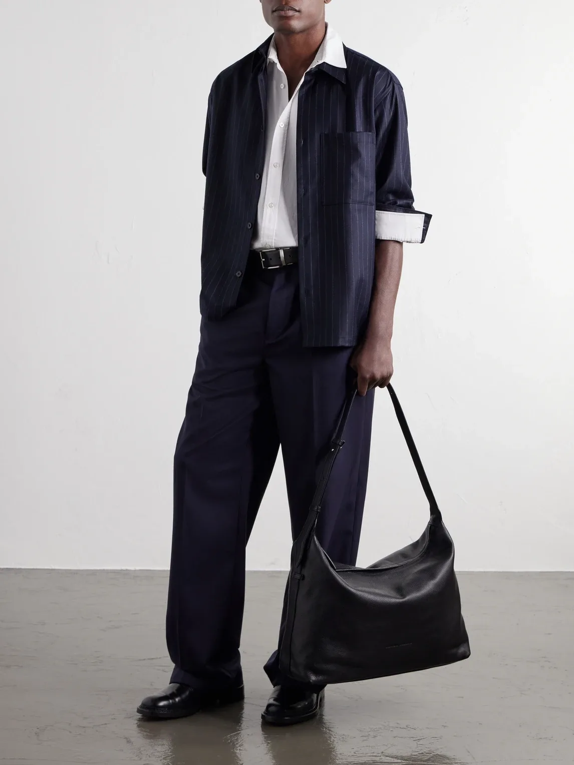 Maderna Full-Grain Leather Messenger Bag by Officine Creative