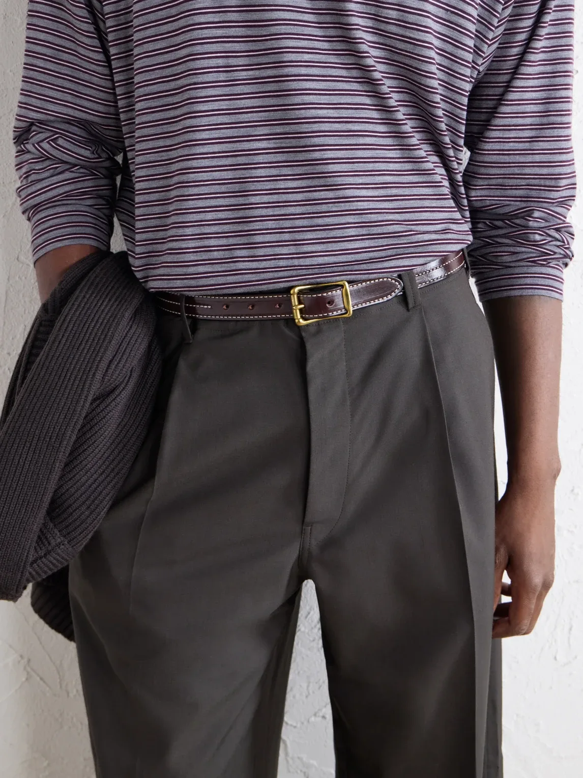 2.5cm Leather Belt by Yuketen