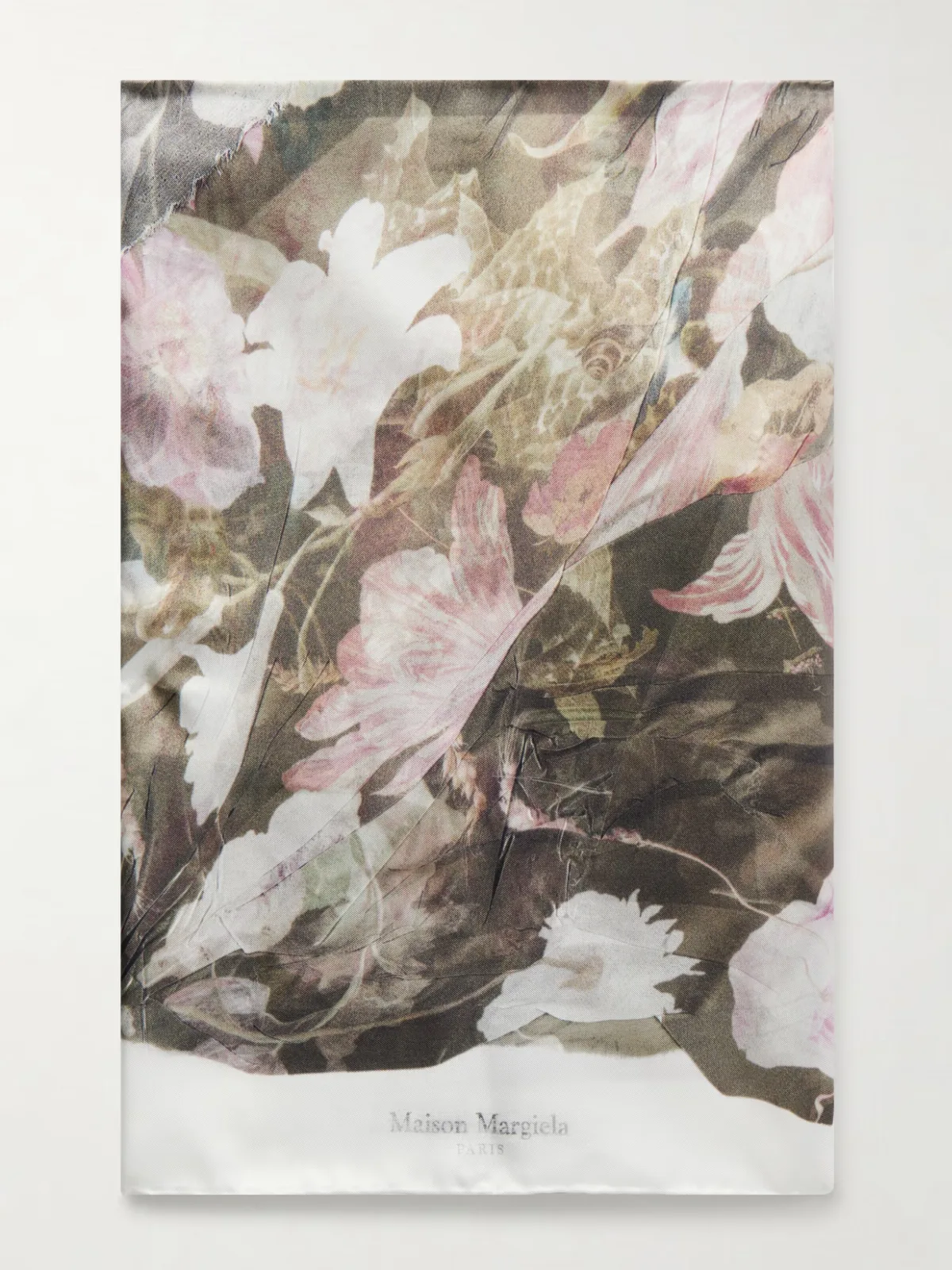 - Floral-print Silk Scarf -