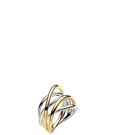 Two-Tone Entwined Band Ring