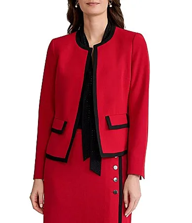 Long Sleeve Color Blocked Cardigan by Kasper