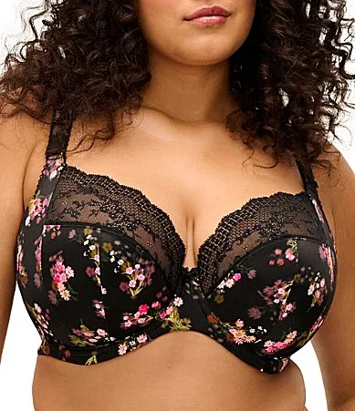 Lucie Full Busted Underwire Stretch Plunge Bra by Elomi