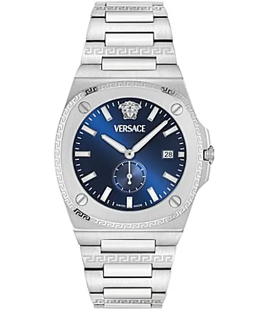 Tolomeo 40mm Stainless Steel Watch by Versace