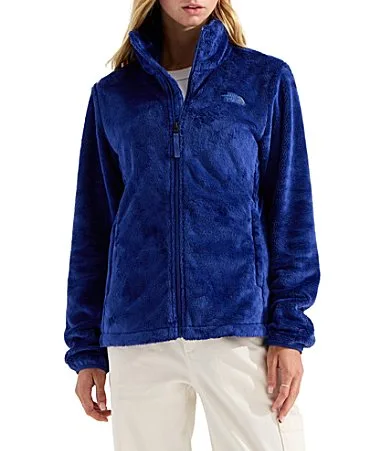 Osito Silken Raschel Fleece Stand Collar Long Sleeve Zip Front Jacket by The North Face
