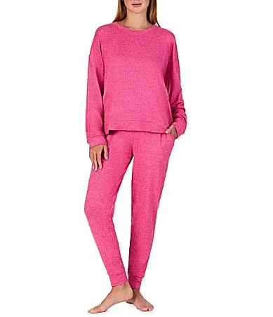 Long Sleeve Round Neck Knit Jogger Pajama Set by Sanctuary