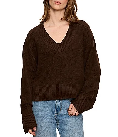 Vanna V-Neck Long Sleeve Sweater by Sanctuary