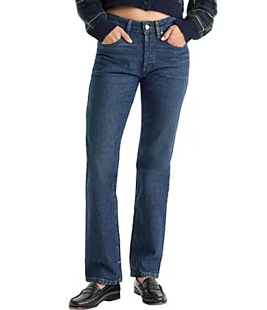 Vintage Straight Leg Denim Jeans