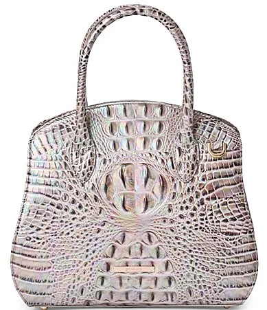 Melbourne Collection Rosetta Silk Mist Satchel Bag