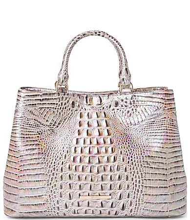 Melbourne Collection Denise Silk Mist Satchel Bag