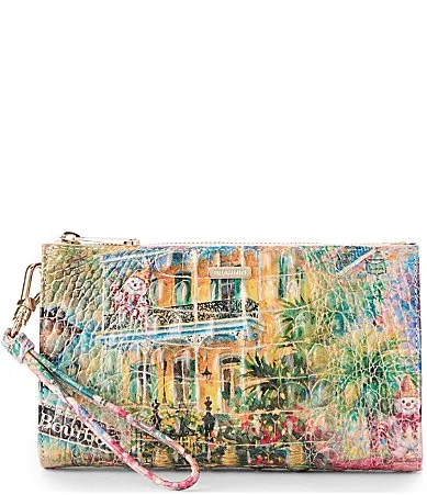 Melbourne Collection Mr. Bingle Daisy Wristlet by Brahmin