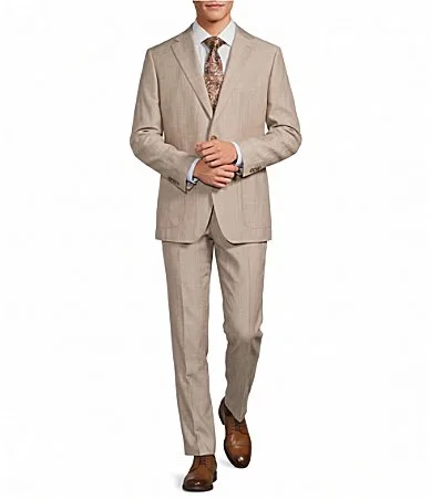 Modern Fit Solid 2-Piece Suit by Hickey Freeman