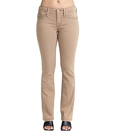 Pretty Pocket Mid Rise Bootcut Leg Jeans by Miss Me