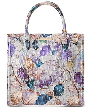 Melbourne Collection Caroline Frosted Leaf Satchel Bag