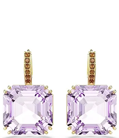 Millenia Square Cut Drop Earrings by Swarovski