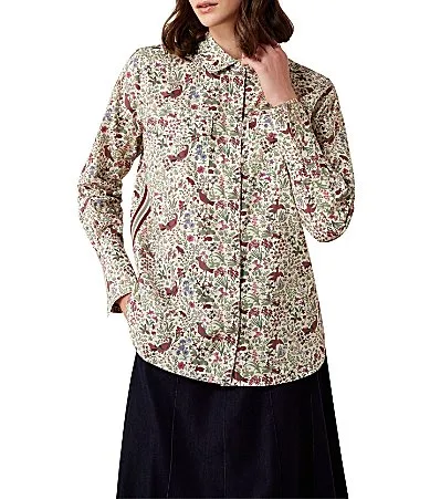 Wolseley Woven Floral Print Point Collar Long Sleeve Shirt by Ariat