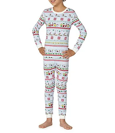 Long Sleeve Peanuts Winter Parade Pajama Top & Pajama Pants Set by Bedhead