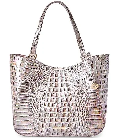 Melbourne Collection Aliza Silk Mist Tote Bag by Brahmin