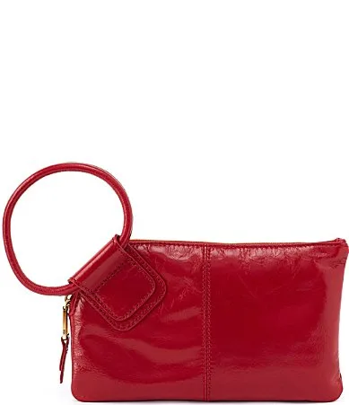 Sable Leather Ring-Handle Wristlet by Hobo