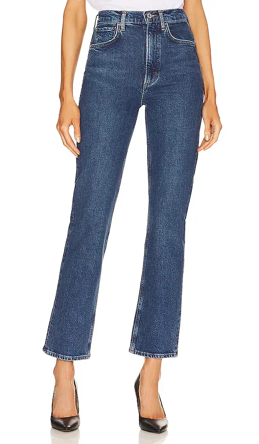 High Rise Stovepipe Jeans by AGOLDE