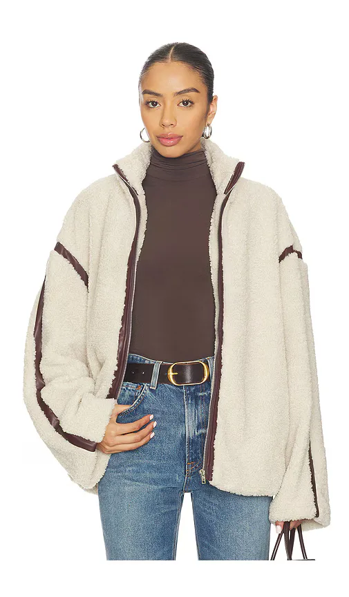Tatum Teddy Contrast Jacket by Sndys
