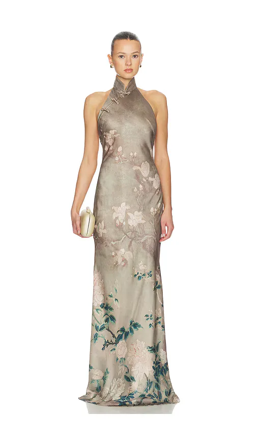 SAU LEE Gillian Satin Dress by Lee