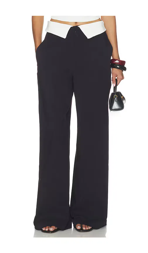 Fold-Over Waist Trouser by WeWoreWhat
