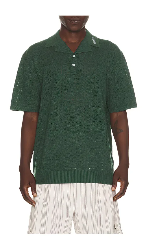 Malbon Resort Crochet Polo by Malbon