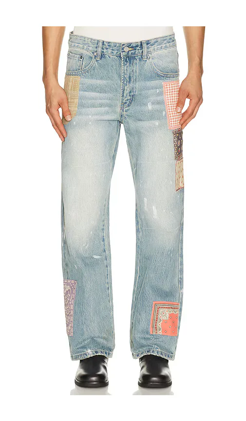 Tapestry Chalk Jeans by Found