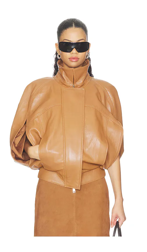 Braxx Leather Cape by Retrofête