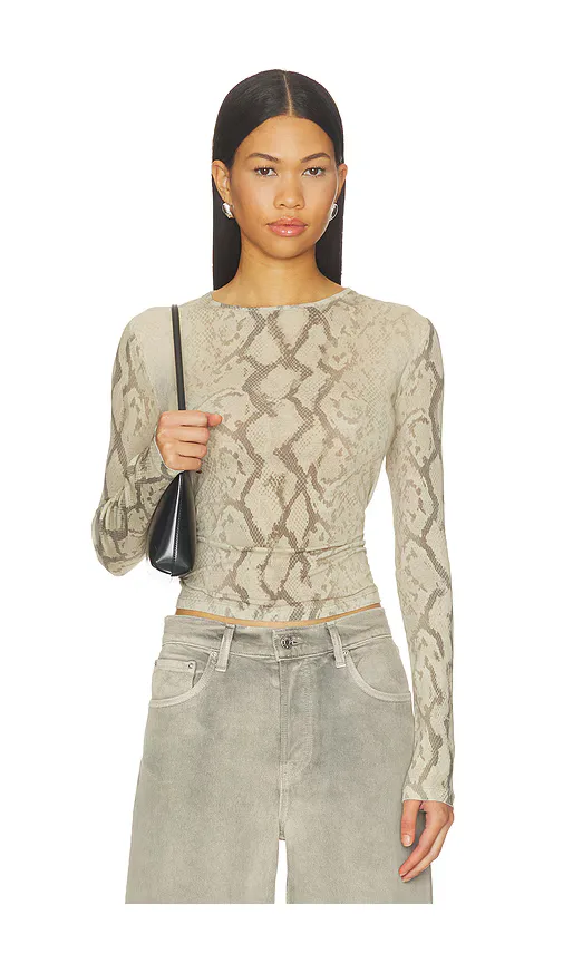 Grlfrnd x Sophia Kelly Sheer Crew Neck Tee by GRLFRND