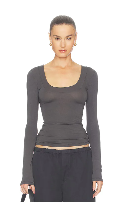 Grlfrnd x Sophia Kelly Scoop Neck Long Sleeve Tee by GRLFRND