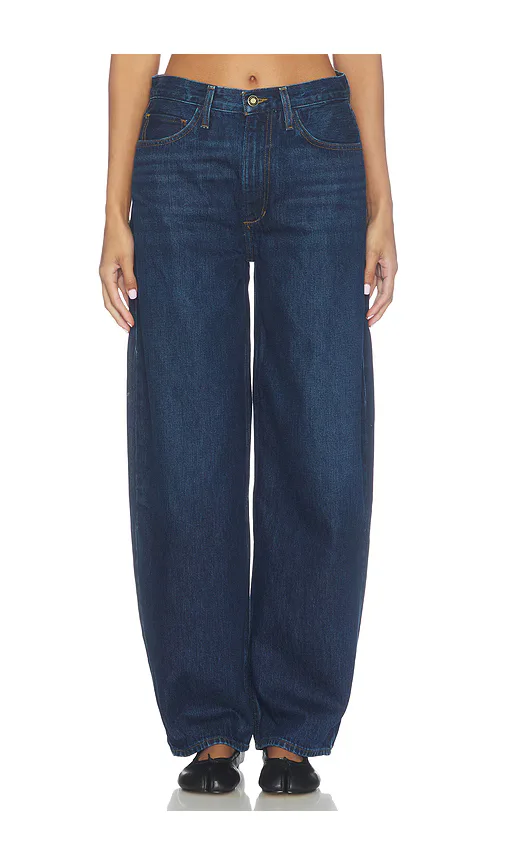 The Mercer Mid Rise Easy Barely Barrel Jean by Favorite Daughter
