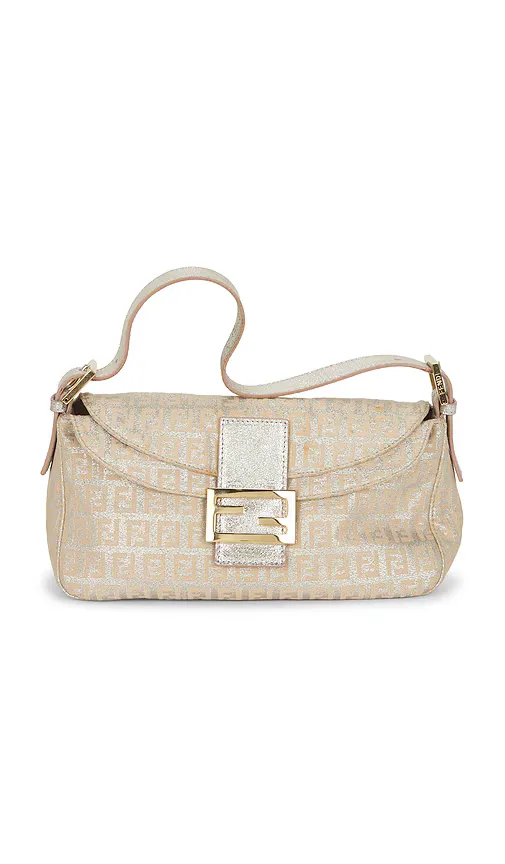 Fendi Zucchino Baguette Shoulder Bag by Fwrd Renew