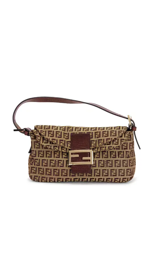 Fendi Zucchino Baguette Shoulder Bag by Fwrd Renew