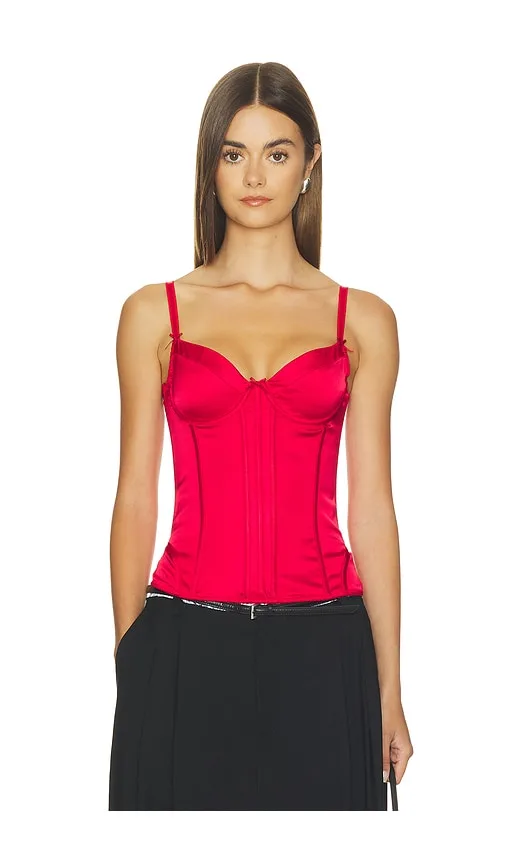 Mira Seamed Longline Structured Corset by Alice + Olivia