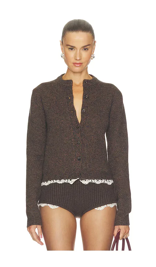 Lace Trim Cardigan by Magda Butrym