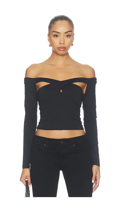 Cross Over Longsleeve Top by Susana Monaco