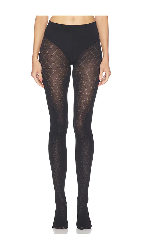 Cotton Diamond Tights by Wolford