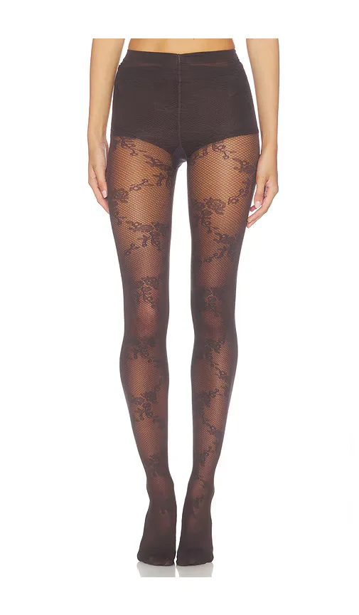 Floral Lace Tights by Wolford