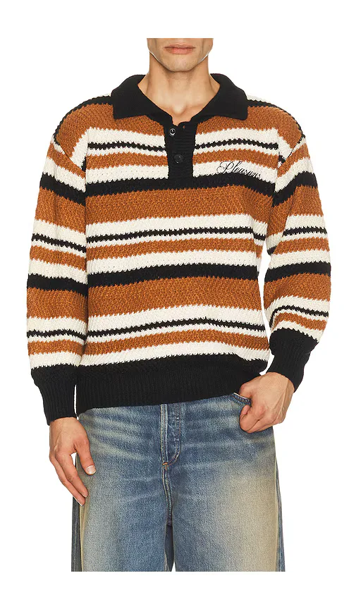 Cooper Polo Sweater by Pleasures
