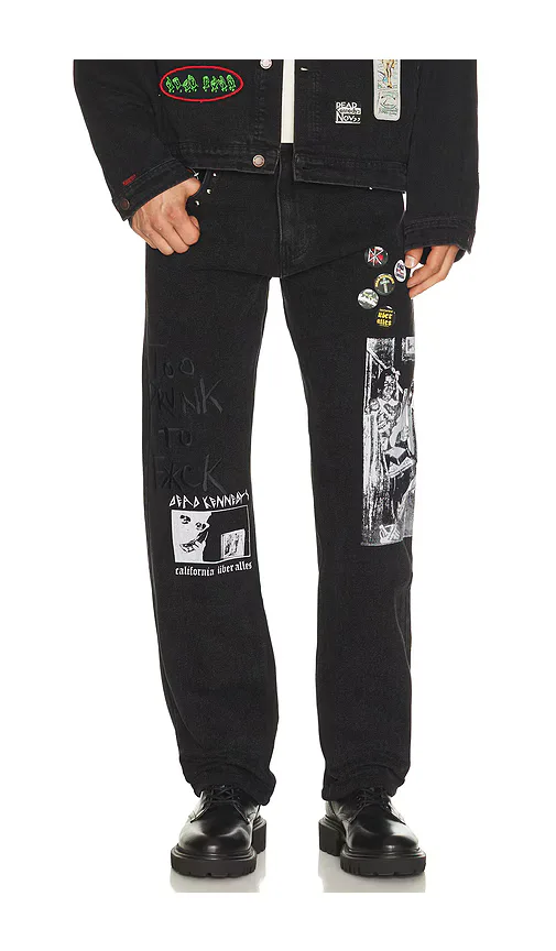 Pleasures x Dead Kennedys DIY Straight Leg Pants by Pleasures
