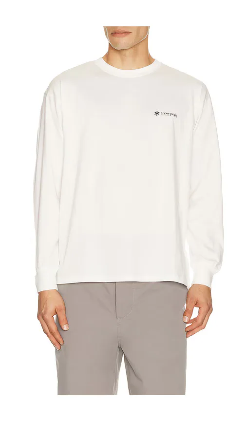 Soft Cotton Relaxed Logo L/S T-Shirt by Snow Peak
