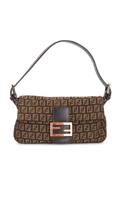 Fendi Zucchino Baguette Shoulder Bag by Fwrd Renew