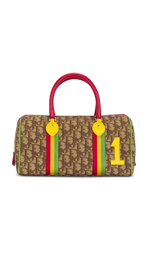 Dior Vintage Trotter Rasta Boston Bag by Fwrd Renew