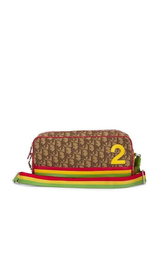 Dior Vintage Trotter Rasta Messenger Bag by Fwrd Renew