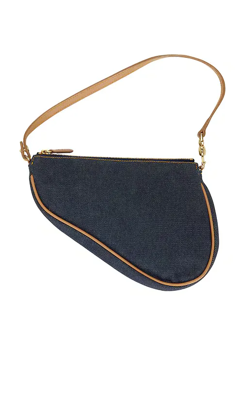 Dior Denim Vintage Saddle Bag by Fwrd Renew