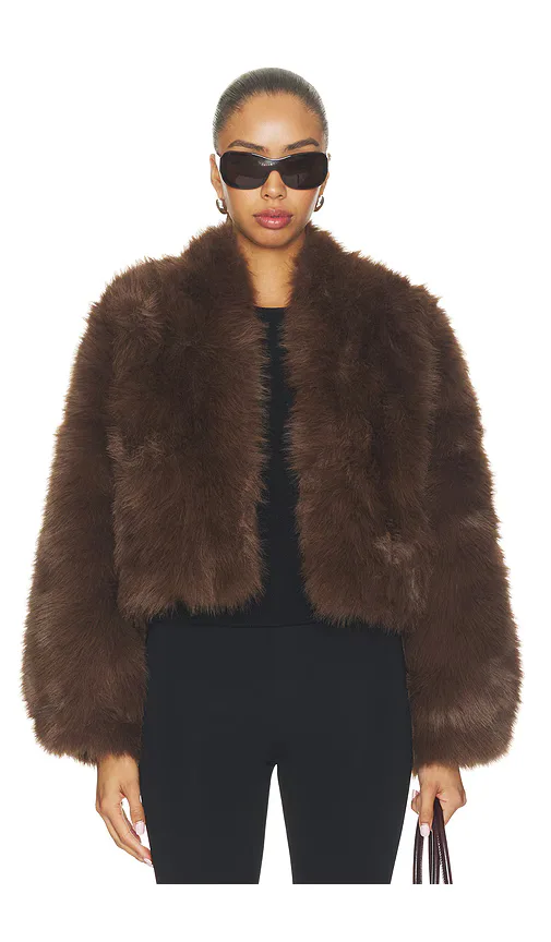 Daphne Faux Fur Jacket by Nonchalant Label